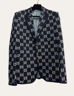 Gucci Monogram Jacquard Blazer Jacket