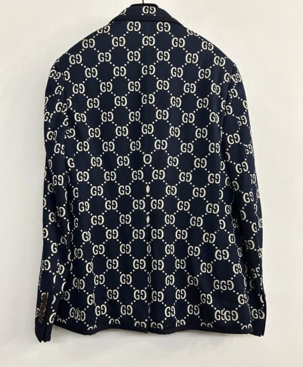 Gucci Monogram Jacquard Blazer Jacket