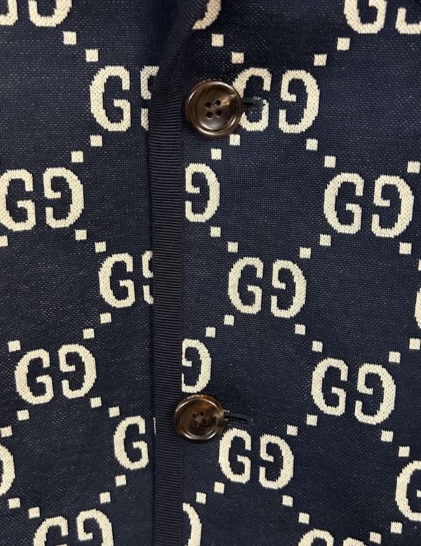 Gucci Monogram Jacquard Blazer Jacket