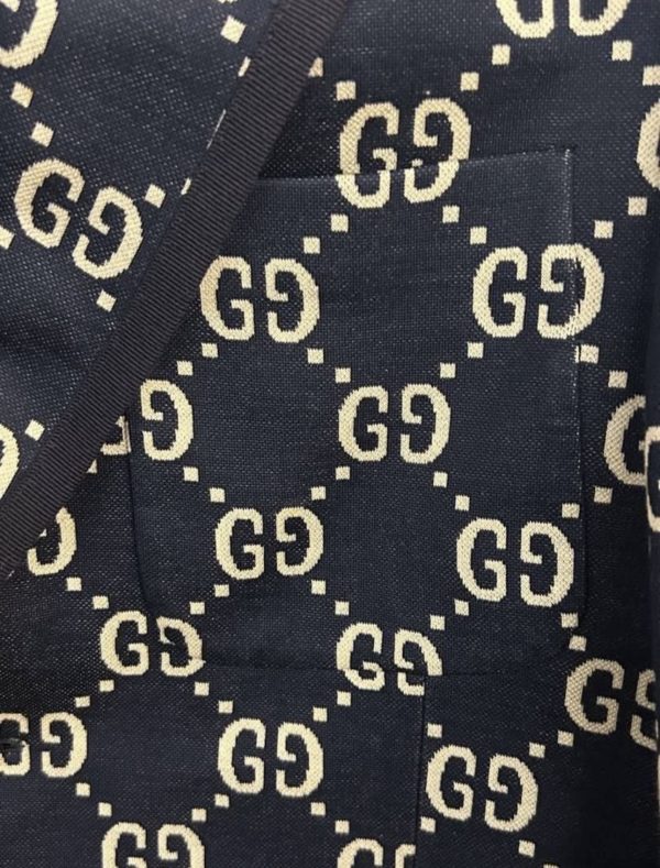 Gucci Monogram Jacquard Blazer Jacket