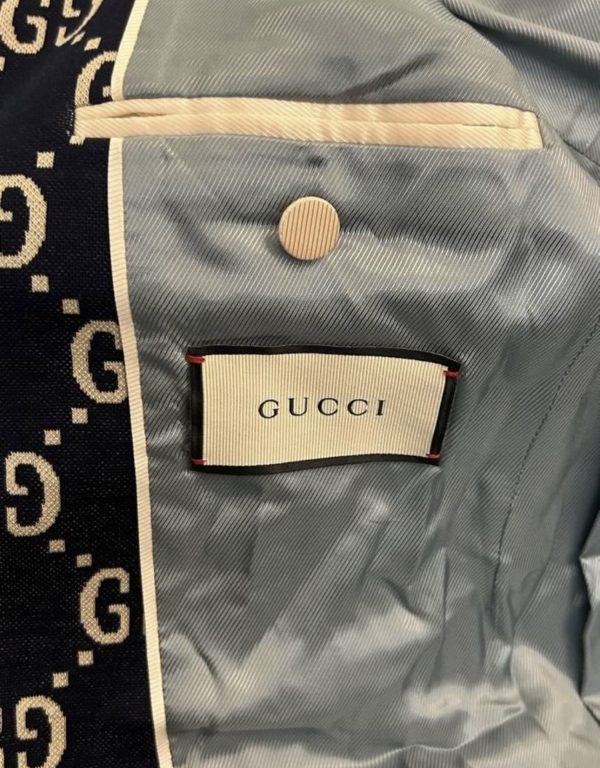 Gucci Monogram Jacquard Blazer Jacket