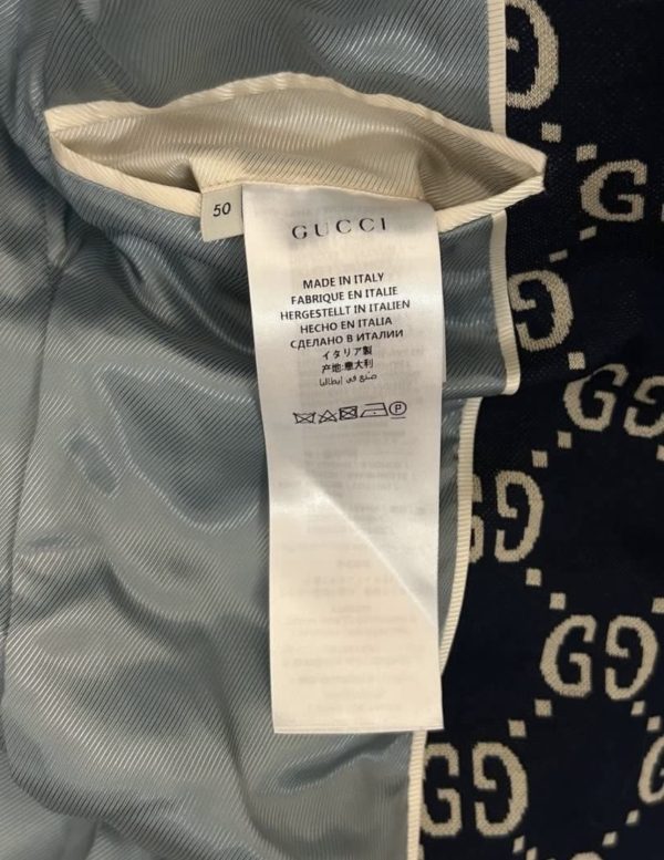 Gucci Monogram Jacquard Blazer Jacket
