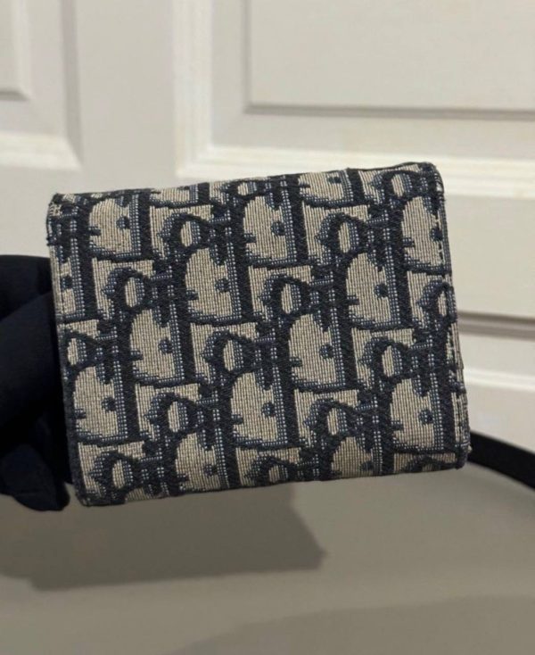 Dior Oblique Lotus Saddle Wallet