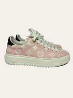Louis Vuitton Pink Monogram Time Out Sneaker SZ 35.5