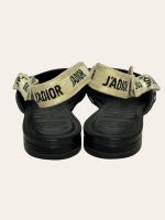 Dior Jadior Houndstooth Slingback Flats