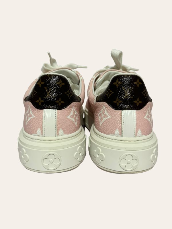 Louis Vuitton Pink Monogram Time Out Sneaker SZ 35.5