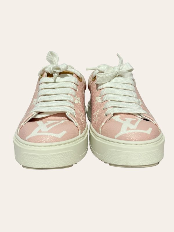 Louis Vuitton Pink Monogram Time Out Sneaker SZ 35.5