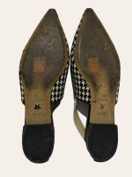 Dior Jadior Houndstooth Slingback Flats