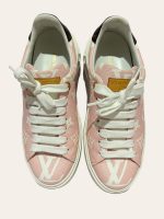 Louis Vuitton Pink Monogram Time Out Sneaker SZ 35.5
