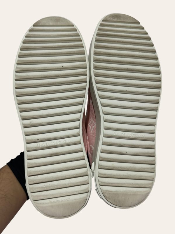Louis Vuitton Pink Monogram Time Out Sneaker SZ 35.5
