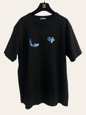 Dior X Kenny Scharf Embroidered Logo T-Shirt