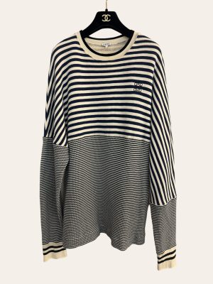 Loewe Anagram Striped Sweatshirt