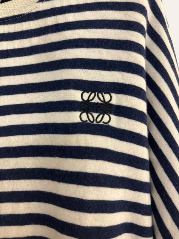 Loewe Anagram Striped Sweatshirt
