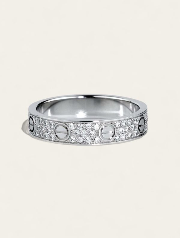 Cartier Love Wedding Band, Diamond-Paved
