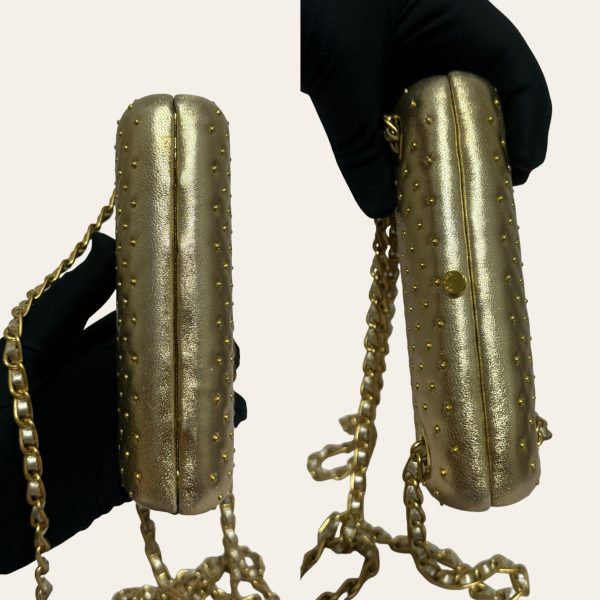 Prada Gold Chain Clutch