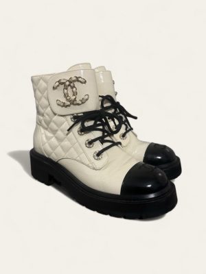 Chanel Quilted Boots SZ 37