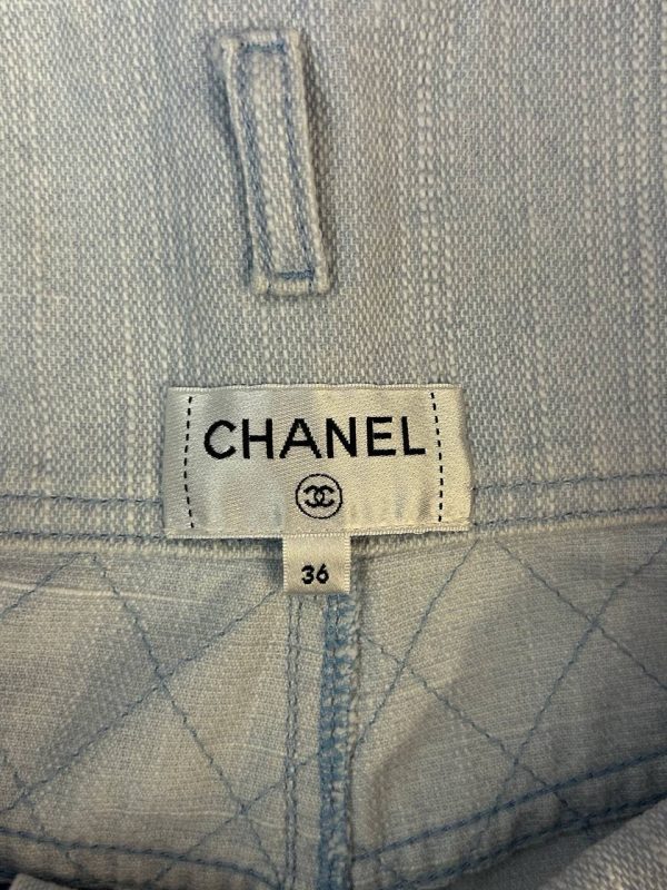 Chanel Quilted Denim Jeans