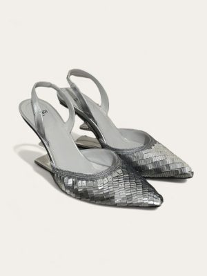 Fendi First Sequin Heel SZ 36