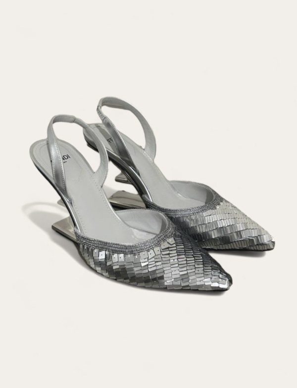 Fendi First Sequin Heel SZ 36