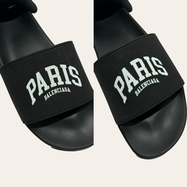 Balenciaga Logo Rubber Slides SZ 42