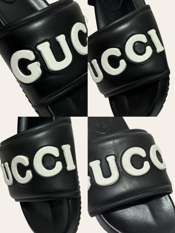 Gucci Logo Slides SZ UK 10 / EU 44