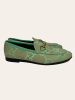 Gucci Monogram Horsebit Jordaan Loafer SZ 37