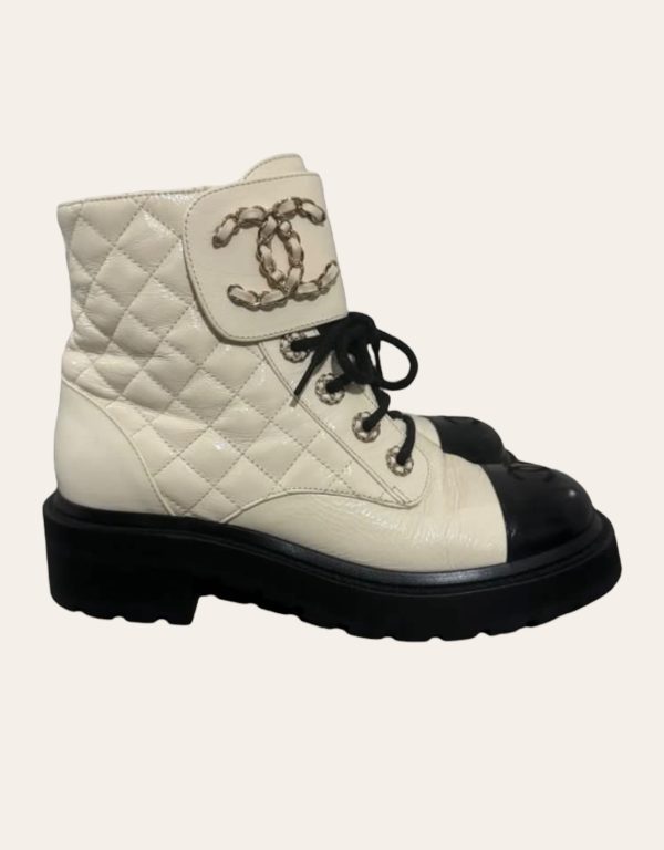 Chanel Quilted Boots SZ 37