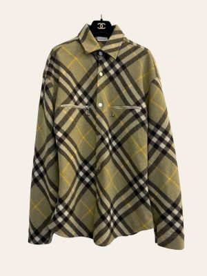 Burberry Check Wool Blend Shirt