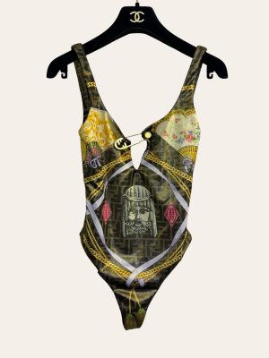 Fendi X Versace Fendace Reversible Swimsuit