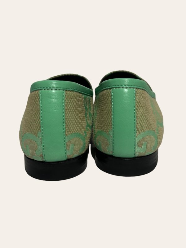 Gucci Monogram Horsebit Jordaan Loafer SZ 37