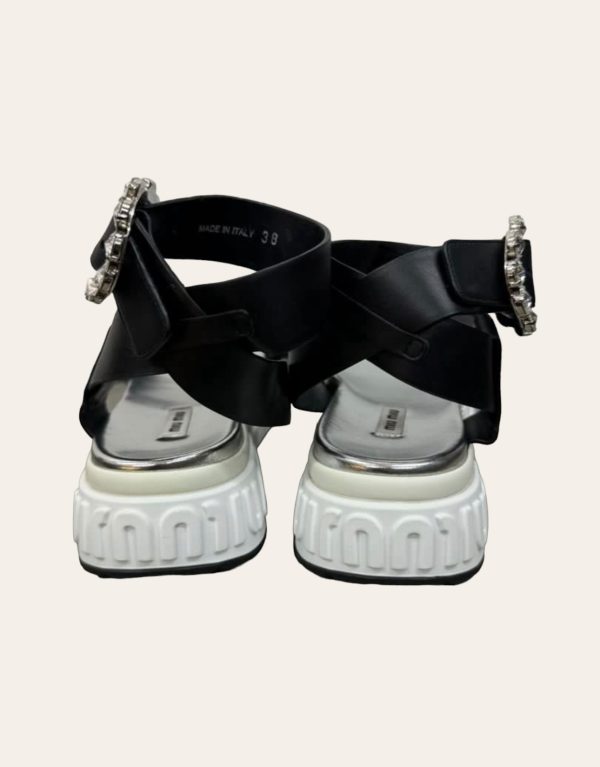 Miu Miu Crystal Sandal SZ 38
