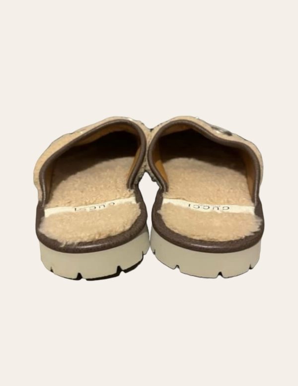 Gucci X Northface Shearling Slides SZ 36