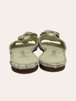 Chanel Camellia Tweed Slides SZ 36