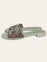 Chanel Tweed Slides SZ 35
