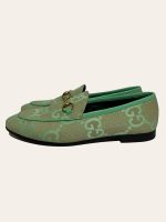 Gucci Monogram Horsebit Jordaan Loafer SZ 37