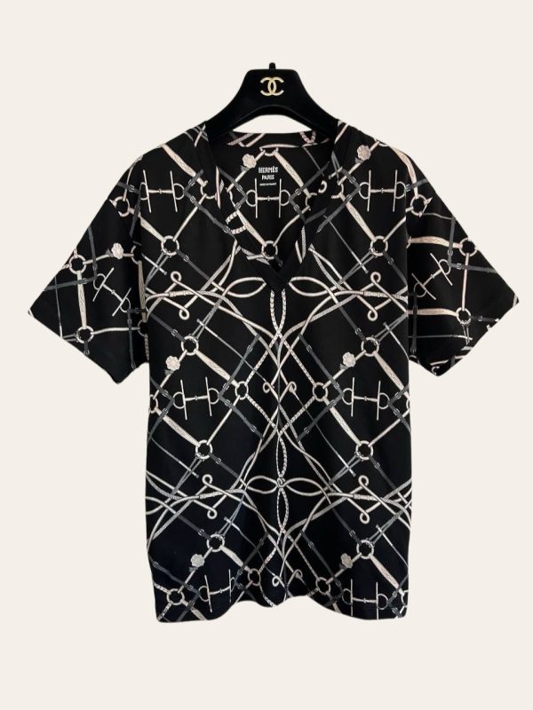Hermes V Neck T-Shirt