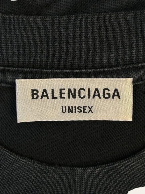 Balenciaga Distressed Logo T-Shirt