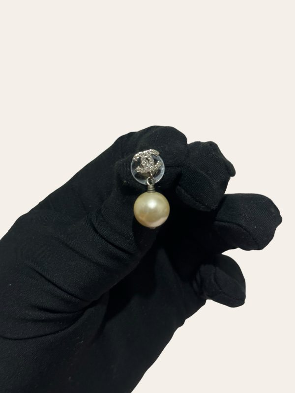 Chanel Crystal Pearl Earring