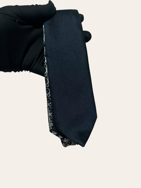 Dior Striped Oblique Silk Tie
