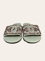 Chanel Tweed Slides SZ 35