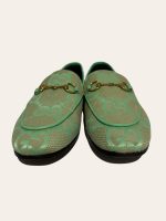 Gucci Monogram Horsebit Jordaan Loafer SZ 37