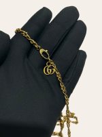 Gucci Crystal Butterfly Marmont Necklace