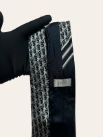 Dior Striped Oblique Silk Tie