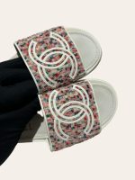 Chanel Tweed Slides SZ 35