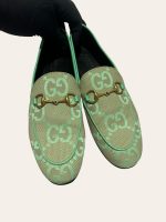 Gucci Monogram Horsebit Jordaan Loafer SZ 37