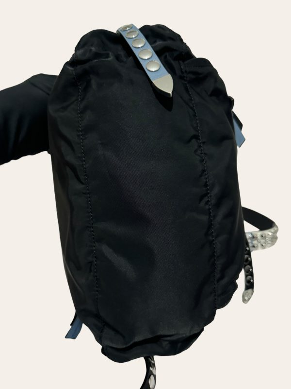 Prada Nylon Stud Crossbody Bag