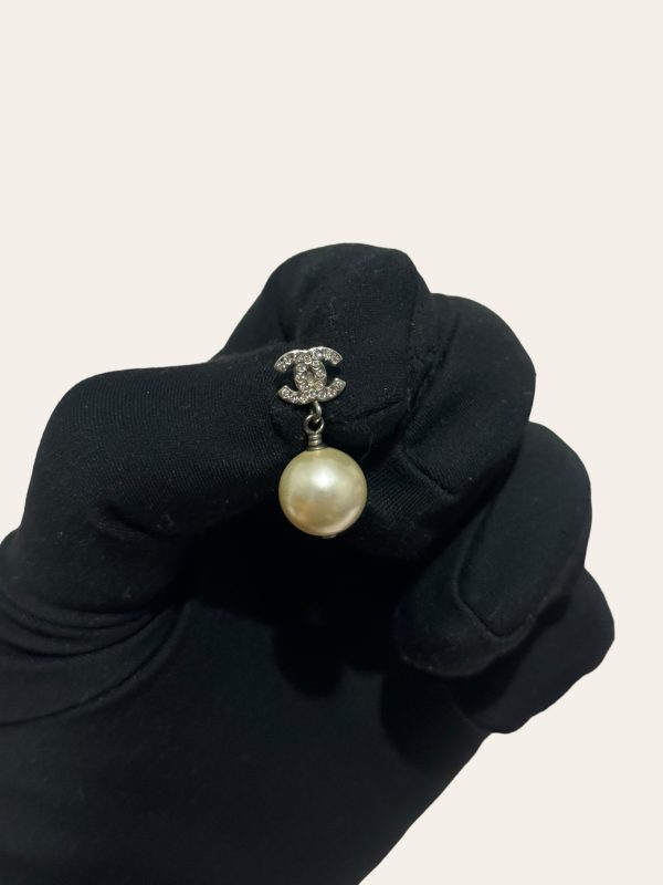 Chanel Crystal Pearl Earring