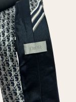 Dior Striped Oblique Silk Tie