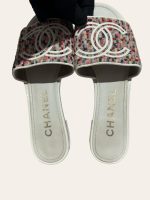 Chanel Tweed Slides SZ 35