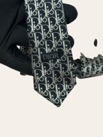 Dior Striped Oblique Silk Tie